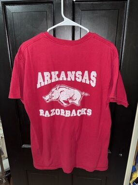 Gildan Arkansas Razorbacks Red Short Sleeve Tee